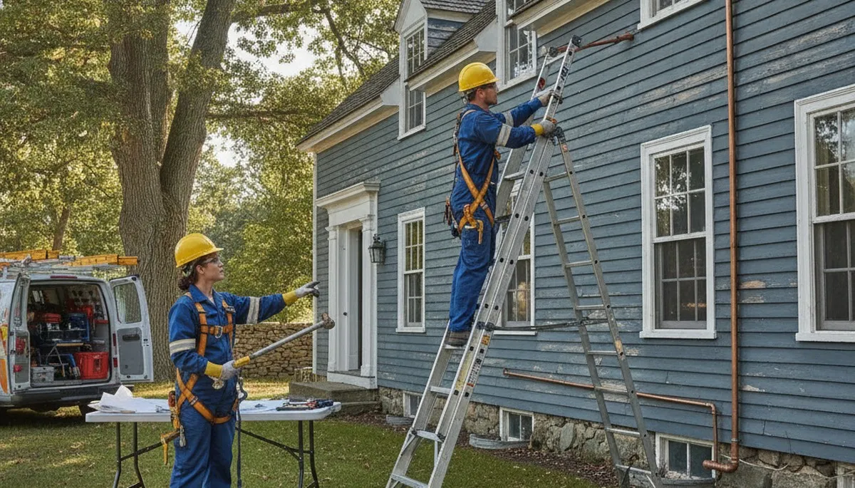 Plumber repairing sink in Wellesley, MA for plumbing repair service